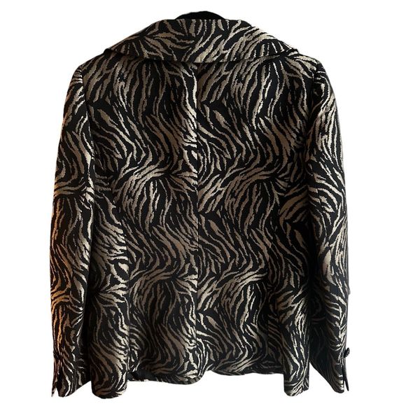 Dana Buchman Jacquard Black Jacket - Picture 3 of 9